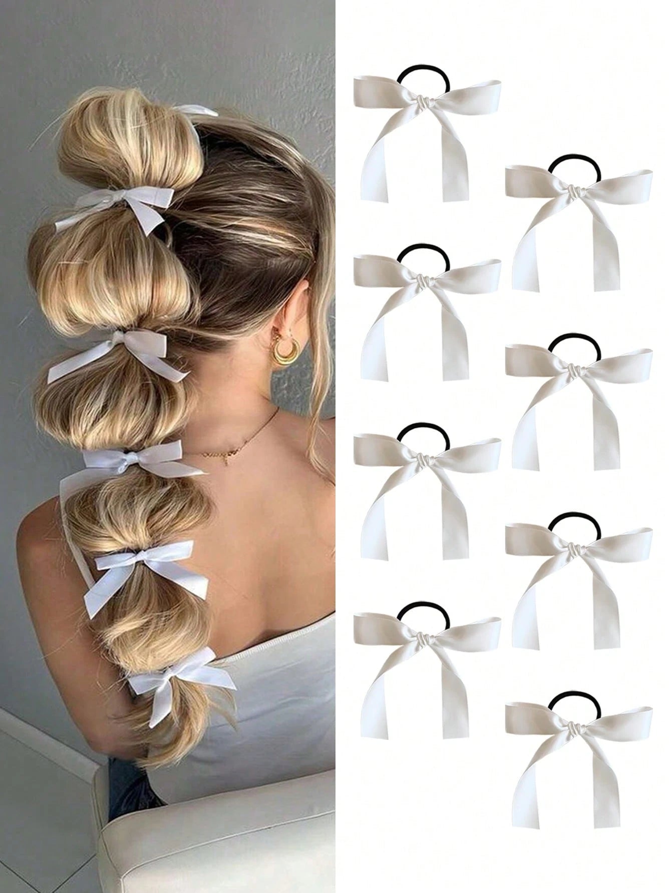 Faux Pearl  Elegant Golden Metal Geometric Hair Tie - www.thetreasurebox.me