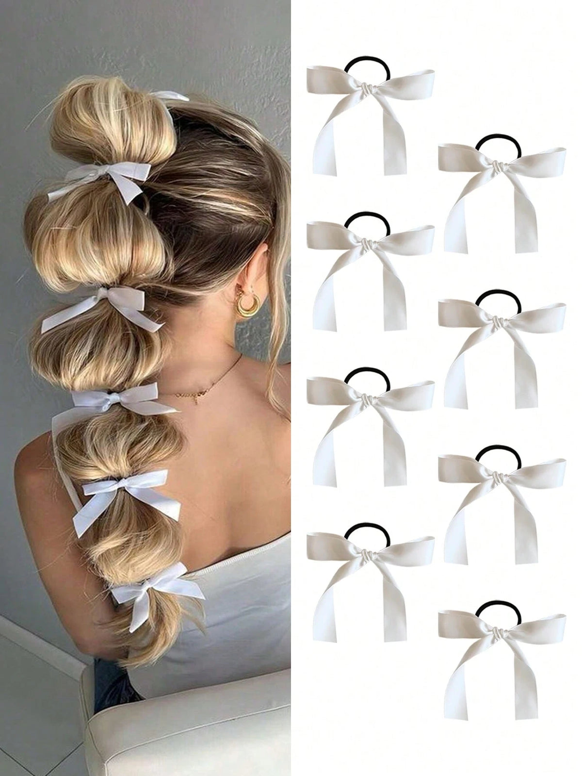 Faux Pearl  Elegant Golden Metal Geometric Hair Tie - www.thetreasurebox.me