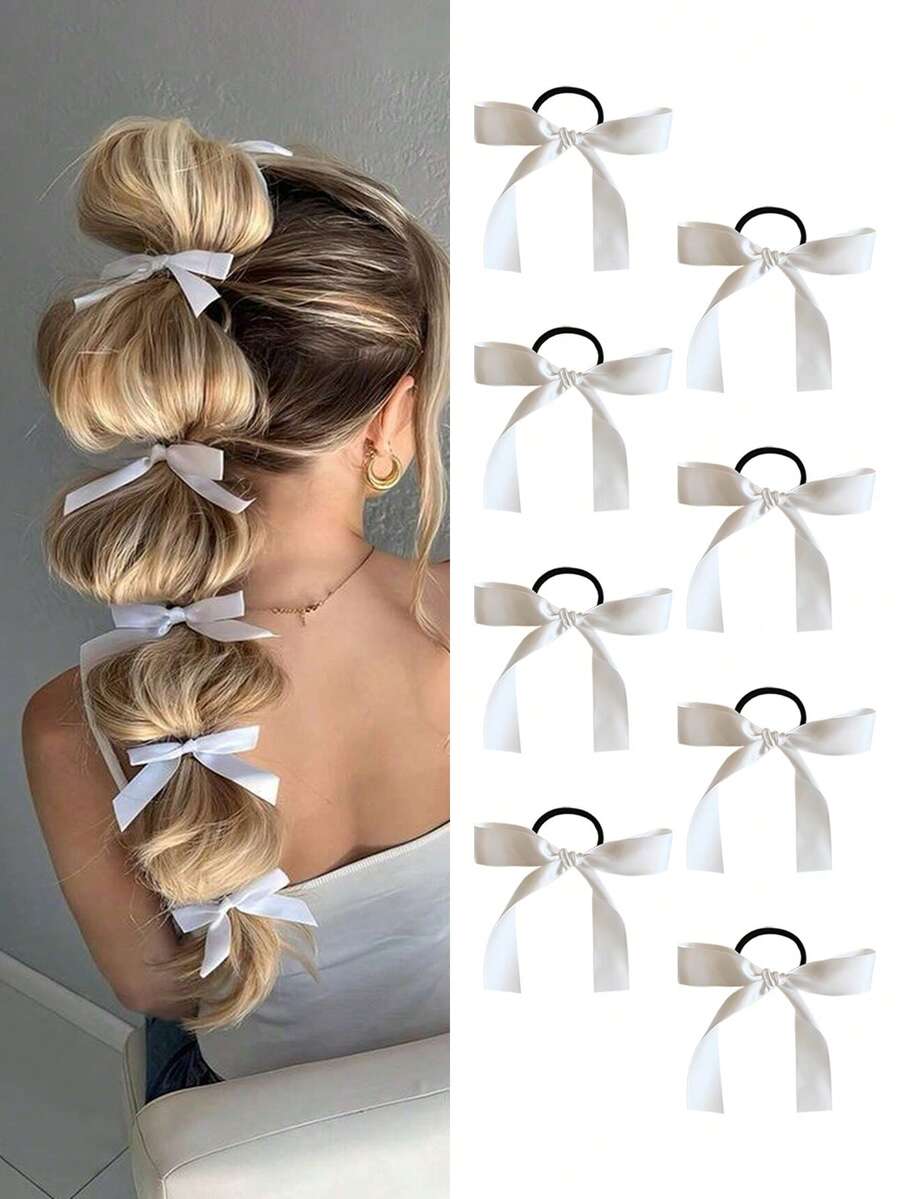 Faux Pearl  Elegant Golden Metal Geometric Hair Tie - www.thetreasurebox.me