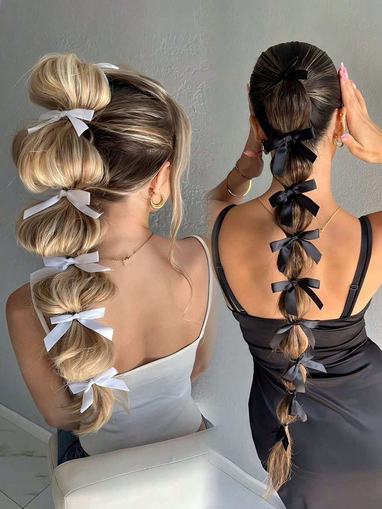Faux Pearl  Elegant Golden Metal Geometric Hair Tie - www.thetreasurebox.me