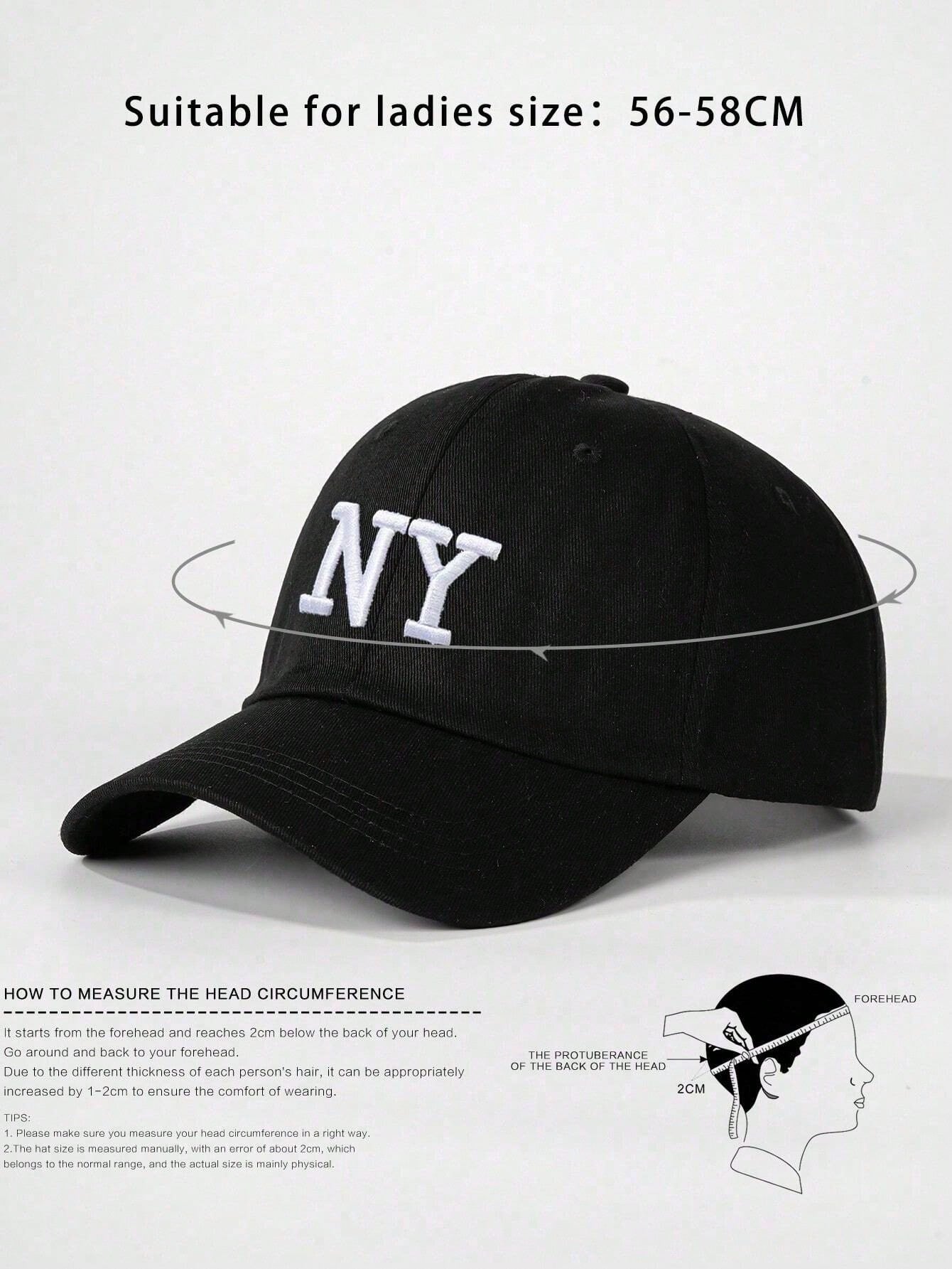 3pcs NY Embroidered Baseball Cap