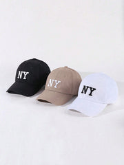 3pcs NY Embroidered Baseball Cap