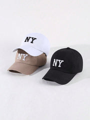 3pcs NY Embroidered Baseball Cap
