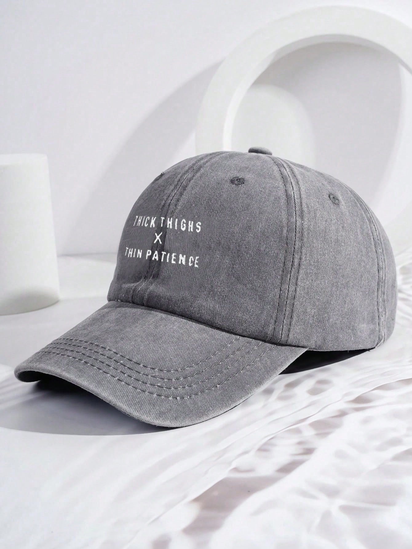 Unisex Washed Baseball Cap - Grey