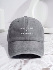 Unisex Washed Baseball Cap - Grey
