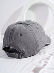 Unisex Washed Baseball Cap - Grey