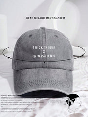 Unisex Washed Baseball Cap - Grey