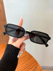 2pcs Casual Rectangular Sunglasses Set For Beach Travel
