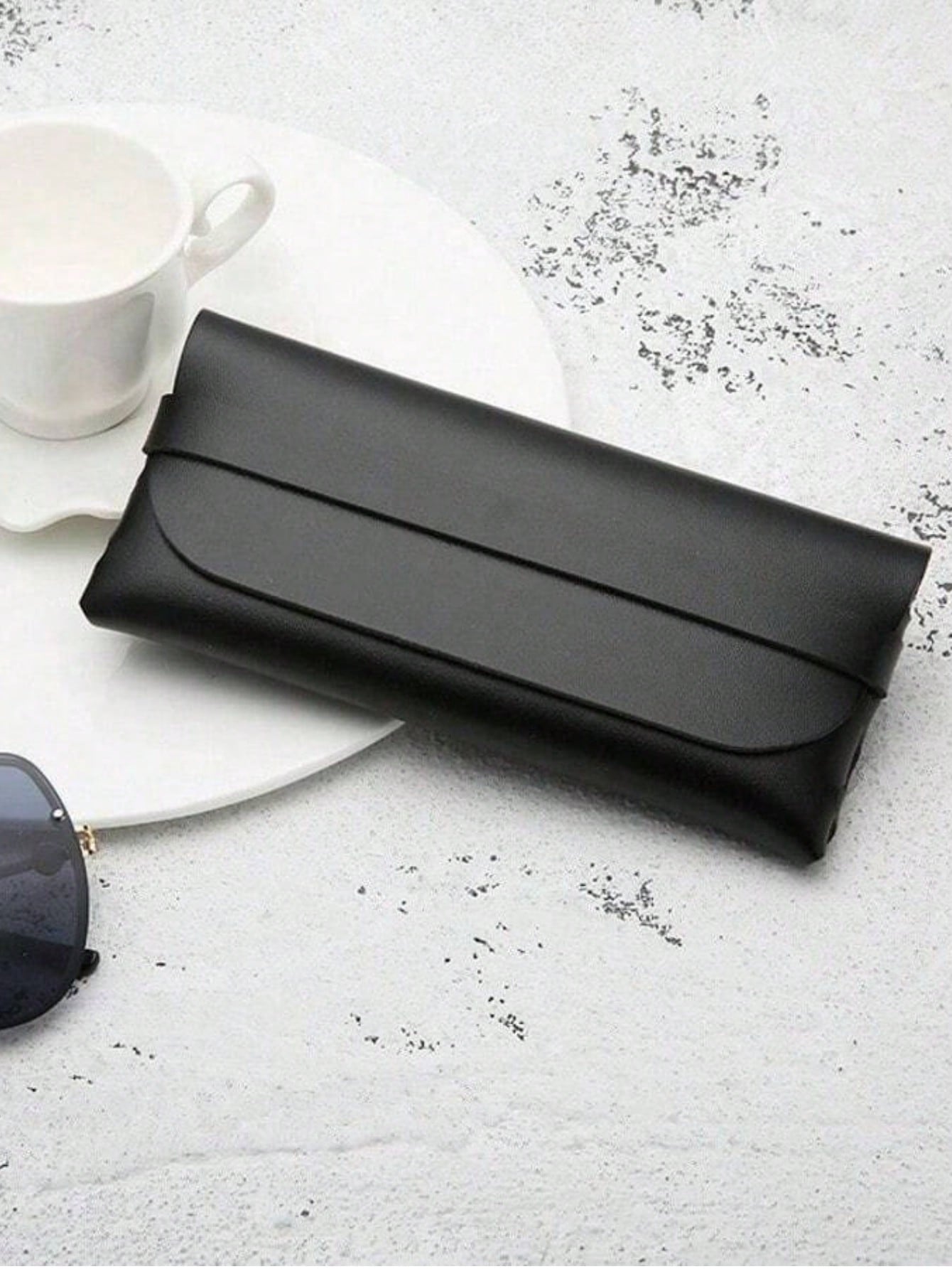Portable Genuine Leather Handmade Eyeglass Case