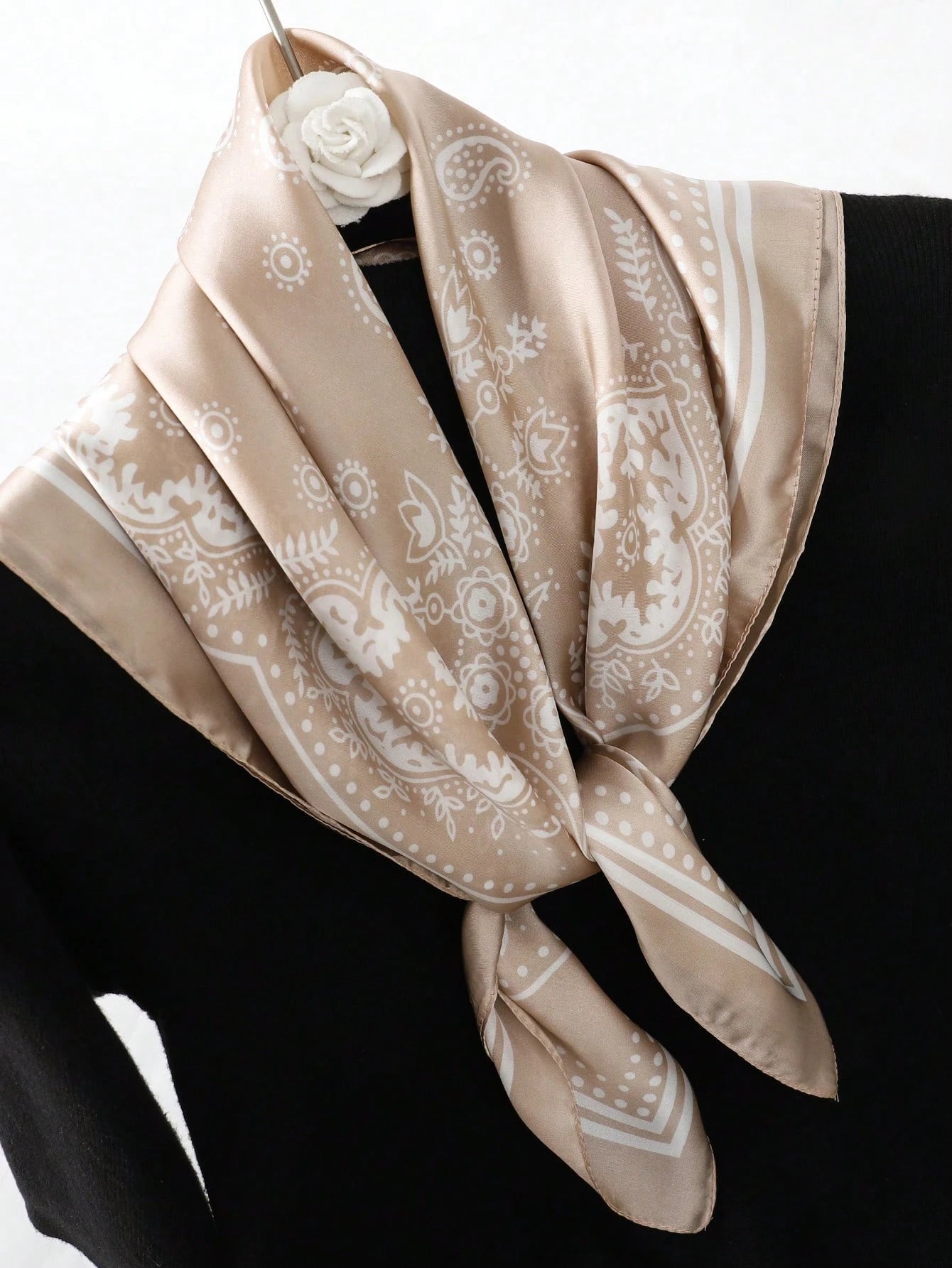 1pc Bohemian Paisley Print Bandana