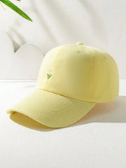 1pc Embroidered Daisy Flower Baseball Cap