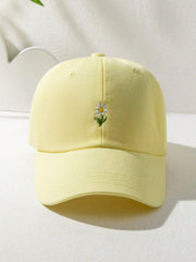 1pc Embroidered Daisy Flower Baseball Cap