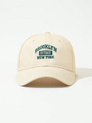 1pc Letter Embroidered Adjustable Casual Baseball Cap