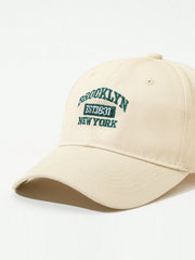 1pc Letter Embroidered Adjustable Casual Baseball Cap
