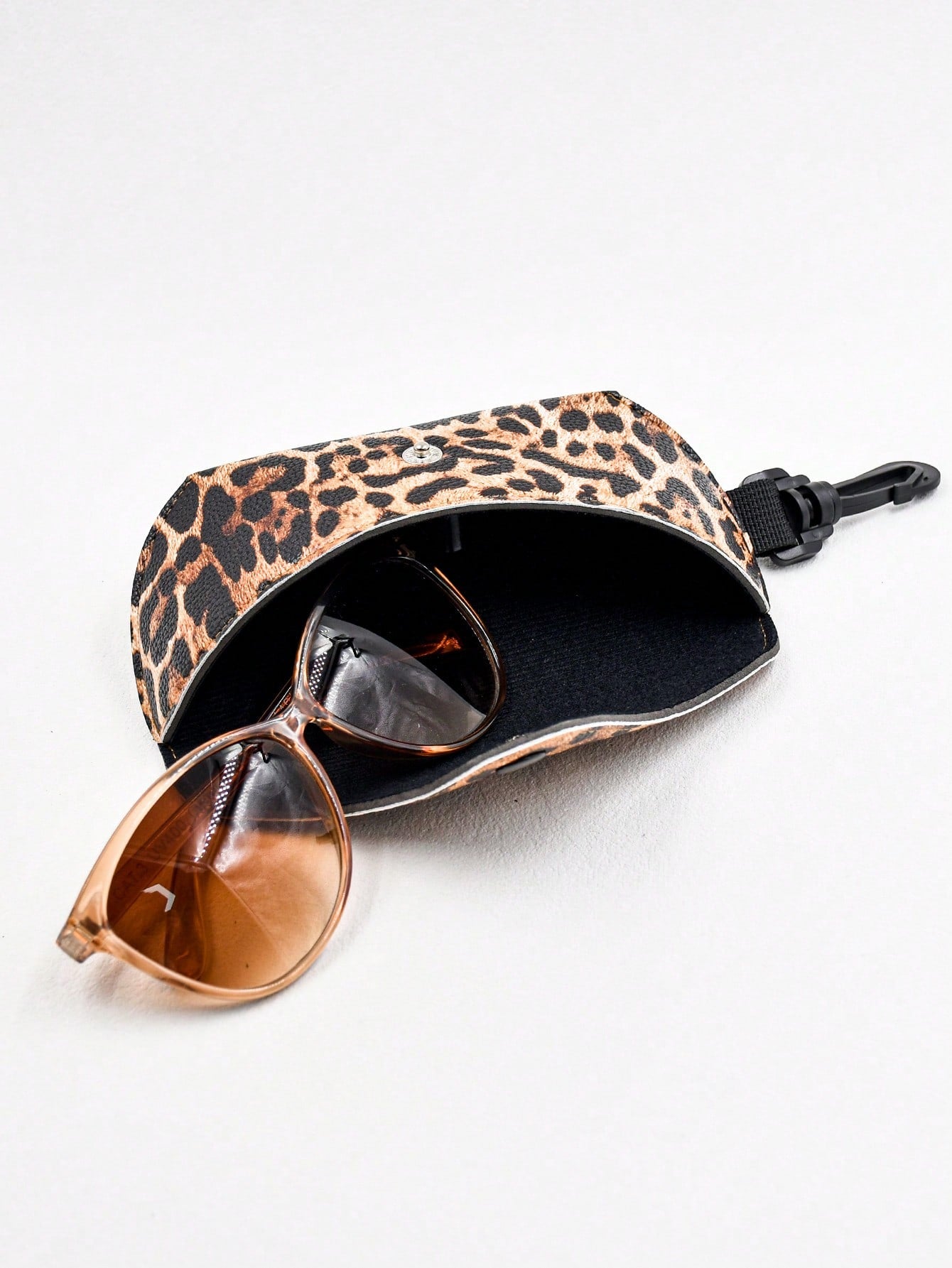 Funky Leopard Print Eyeglass Case