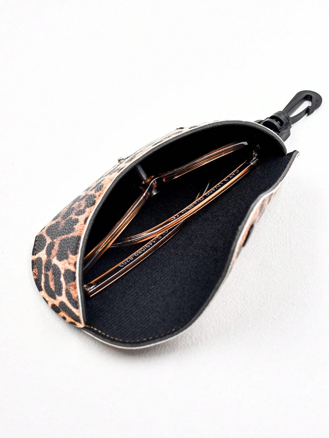 Funky Leopard Print Eyeglass Case