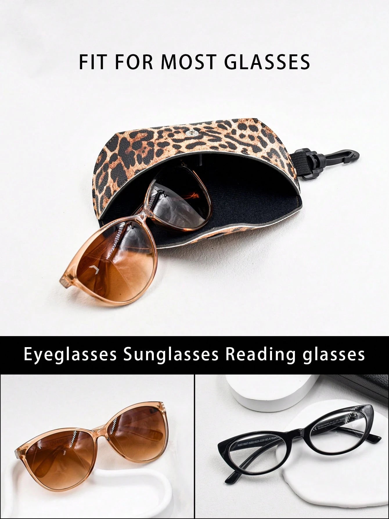 Funky Leopard Print Eyeglass Case