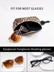 Funky Leopard Print Eyeglass Case