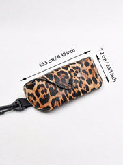 Funky Leopard Print Eyeglass Case
