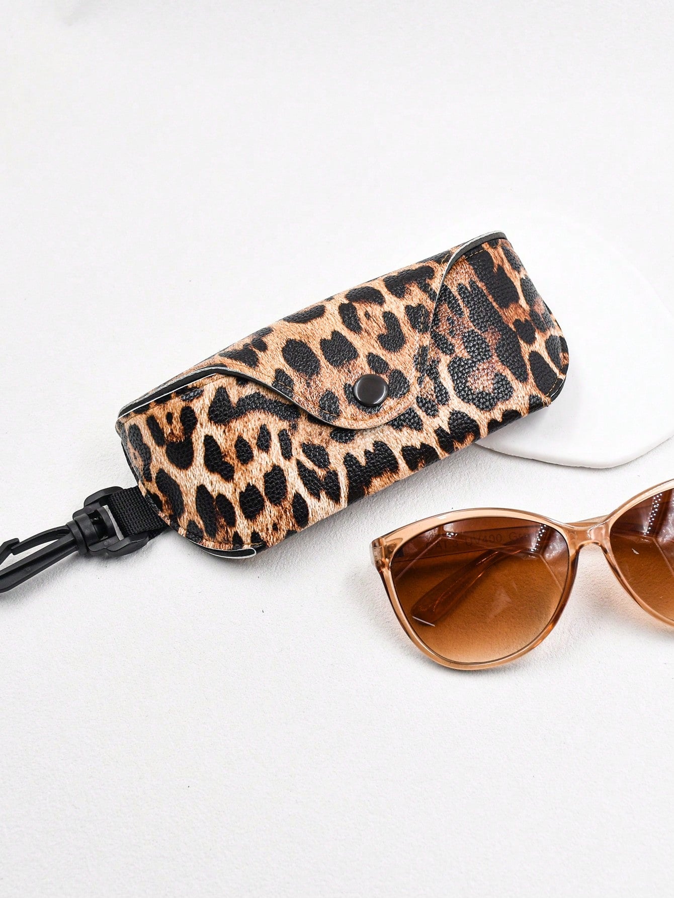Funky Leopard Print Eyeglass Case