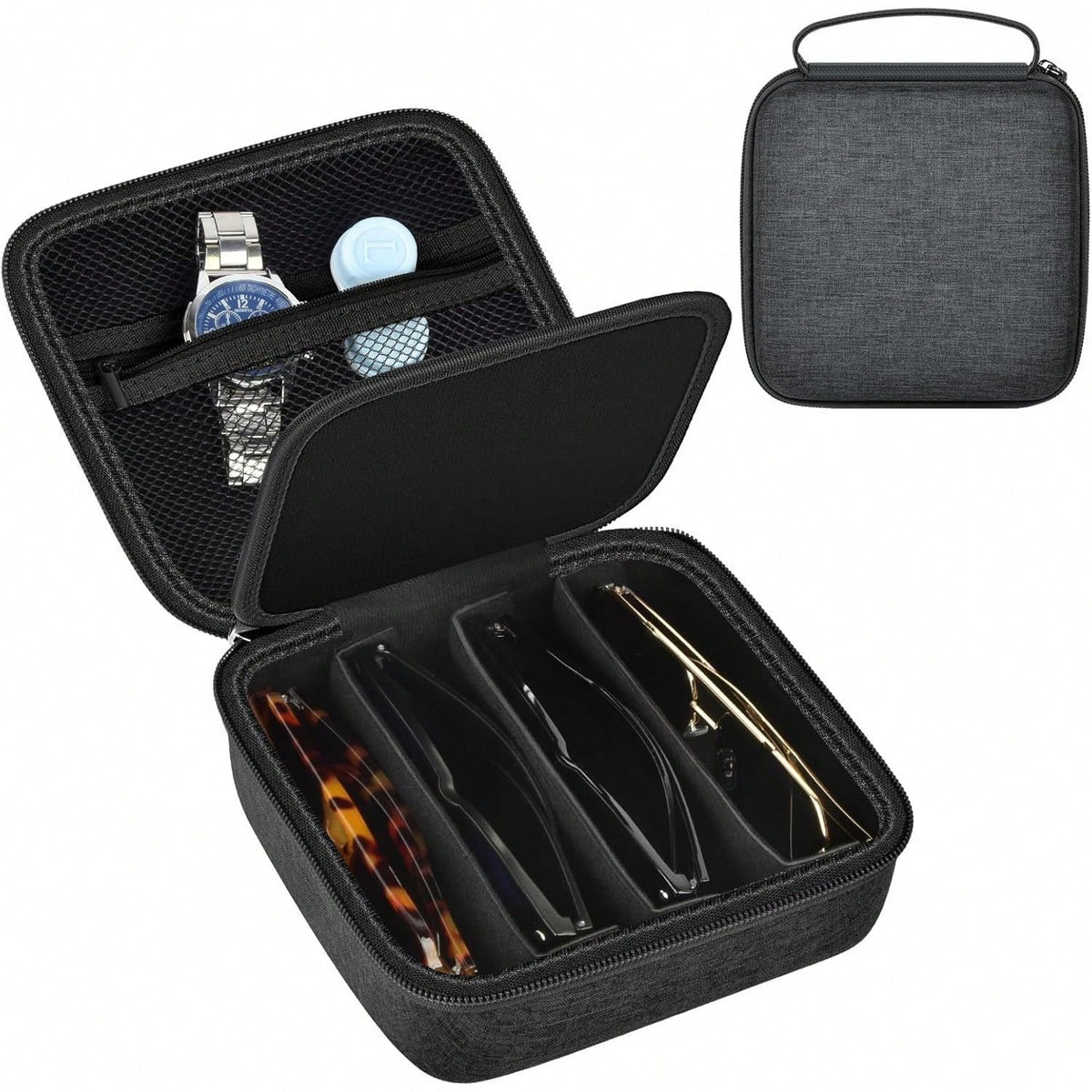 Compatible Travel Sunglass Organizer Case