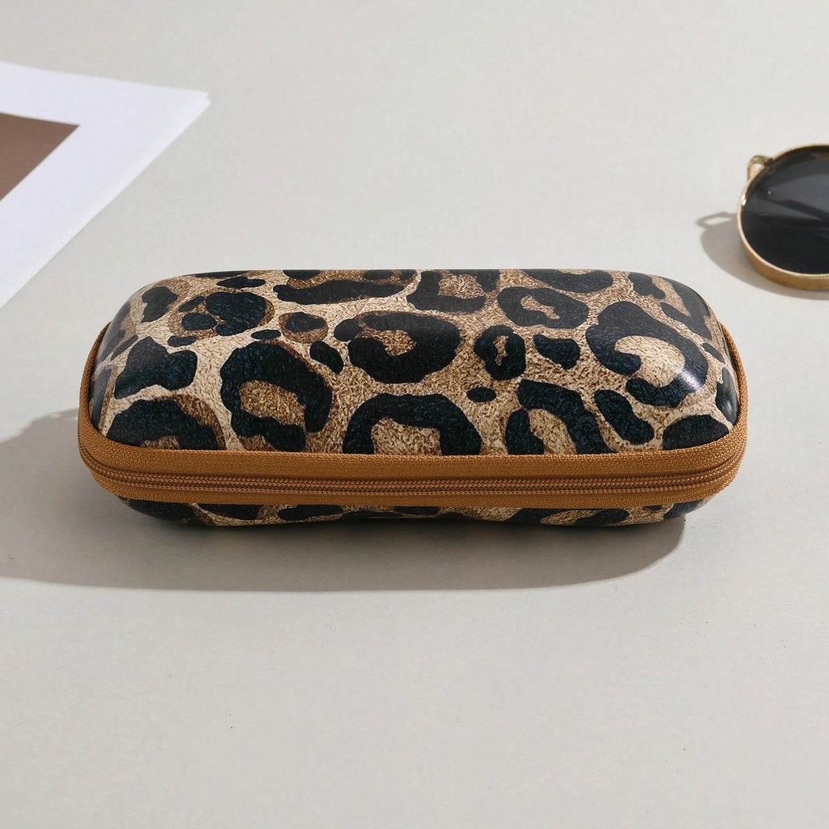 Animal Leopard Print EVA Eyeglass Case