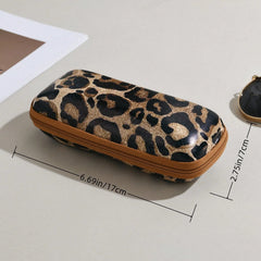 Animal Leopard Print EVA Eyeglass Case