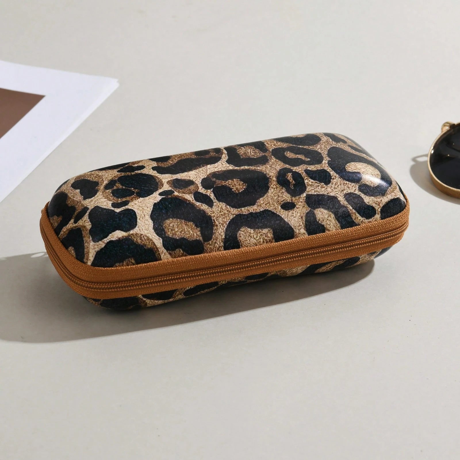 Animal Leopard Print EVA Eyeglass Case