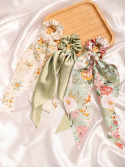 3Pcs Ditsy Floral Shawl Scarf Scrunchies