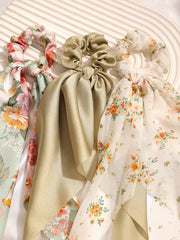 3Pcs Ditsy Floral Shawl Scarf Scrunchies