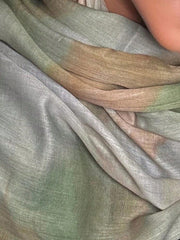 1pc Bohemian Style Watercolor Tie-Dye Printed VELA Scarf