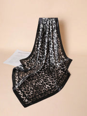 1pc Elegant Leopard Print Pattern Bandana