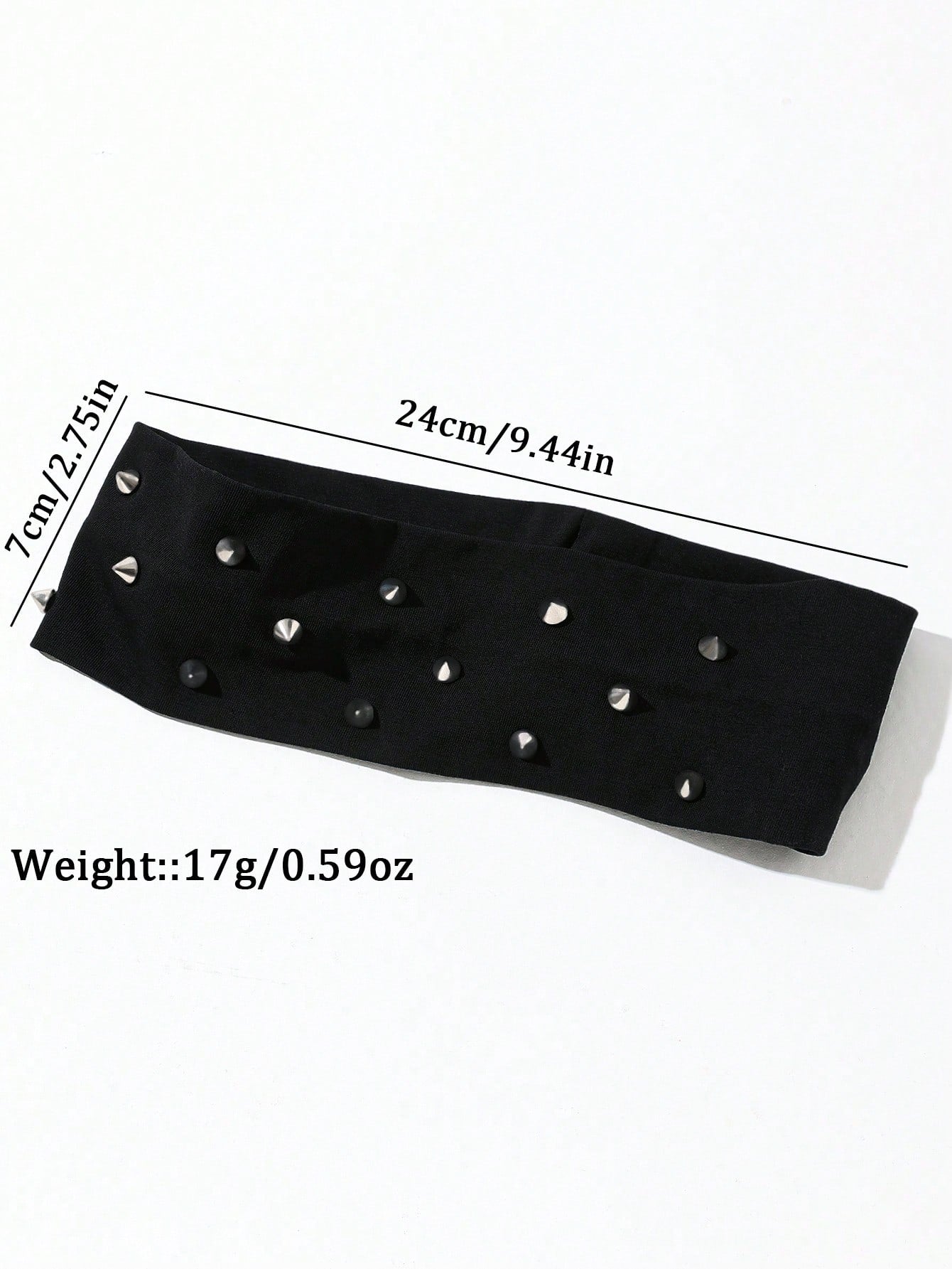 Punk Gothic Studded Elastic Headband