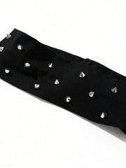 Punk Gothic Studded Elastic Headband