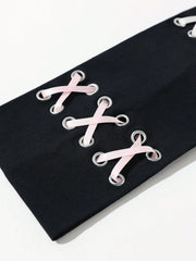 Punk Gothic Cross Ribbon Headband