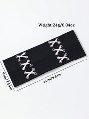 Punk Gothic Cross Ribbon Headband