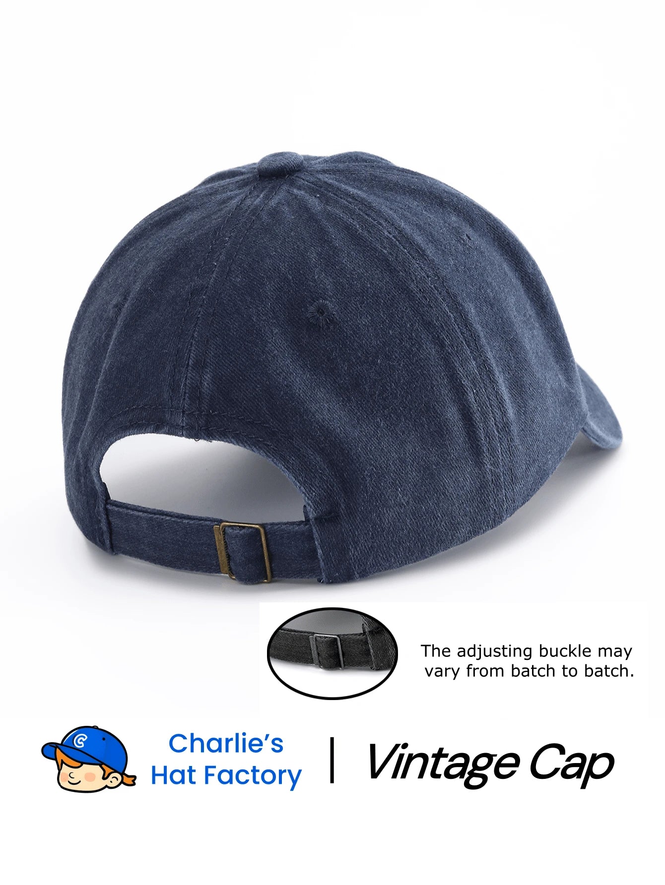 1Pcs Embroidered Washed Baseball Cap