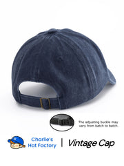 1Pcs Embroidered Washed Baseball Cap