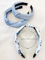 3pc Floral Solid Color Knot Headbands