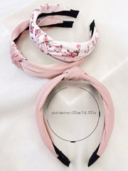 3pc Floral Solid Color Knot Headbands
