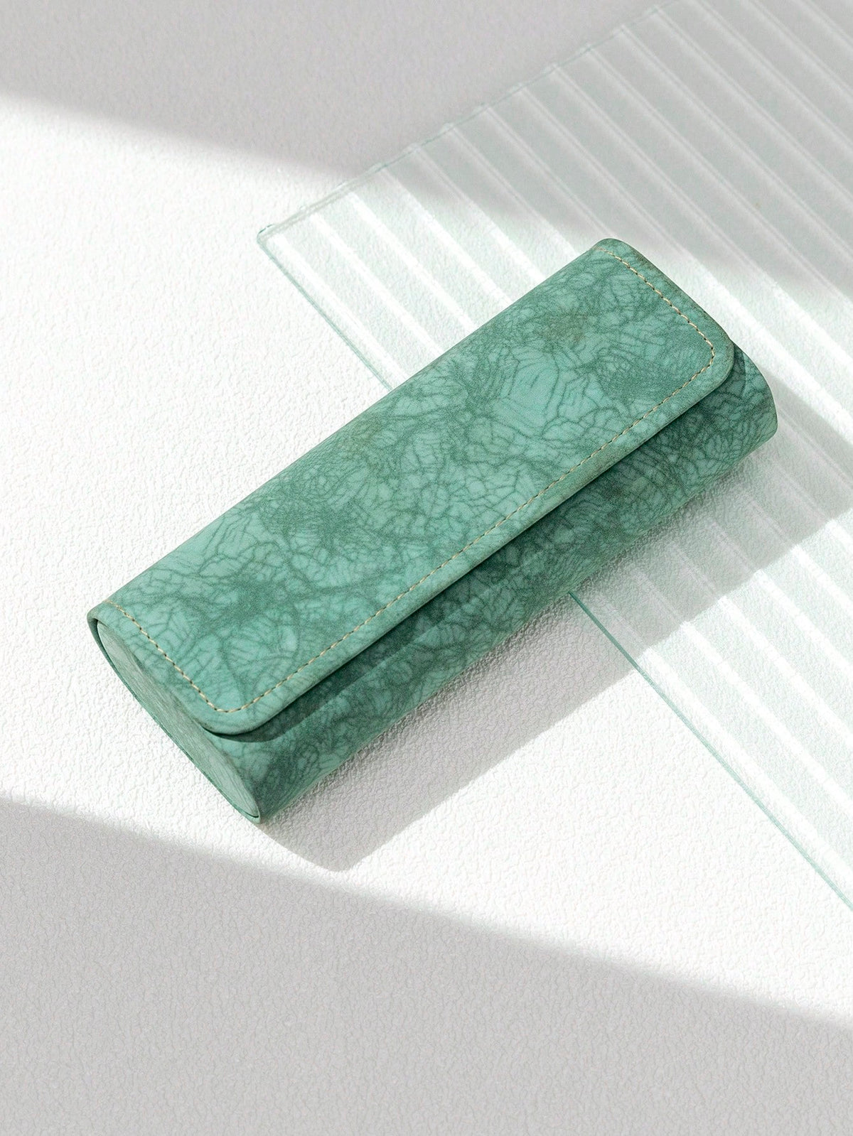 Portable Solid Color Tie-Dye Magnetic Glasses Case