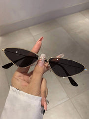 1pc Triangle Ocean Slice Small Frame Street Style Glasses