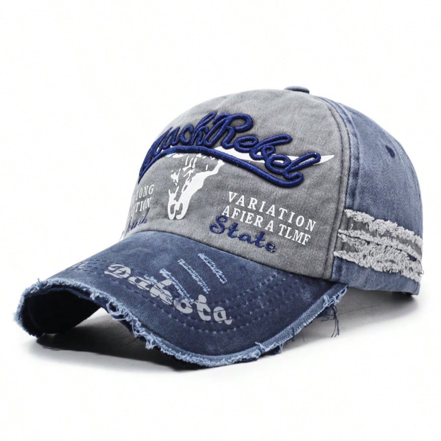 Rollcall Washed Distressed Street Style Khaki Baseball Cap