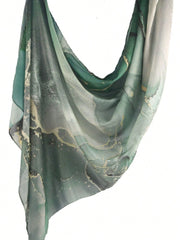 1pc Watercolor Print Headscarf Bohemian Style Hijab