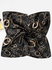 1pc Bohemian Style Chain Floral Print Scarf