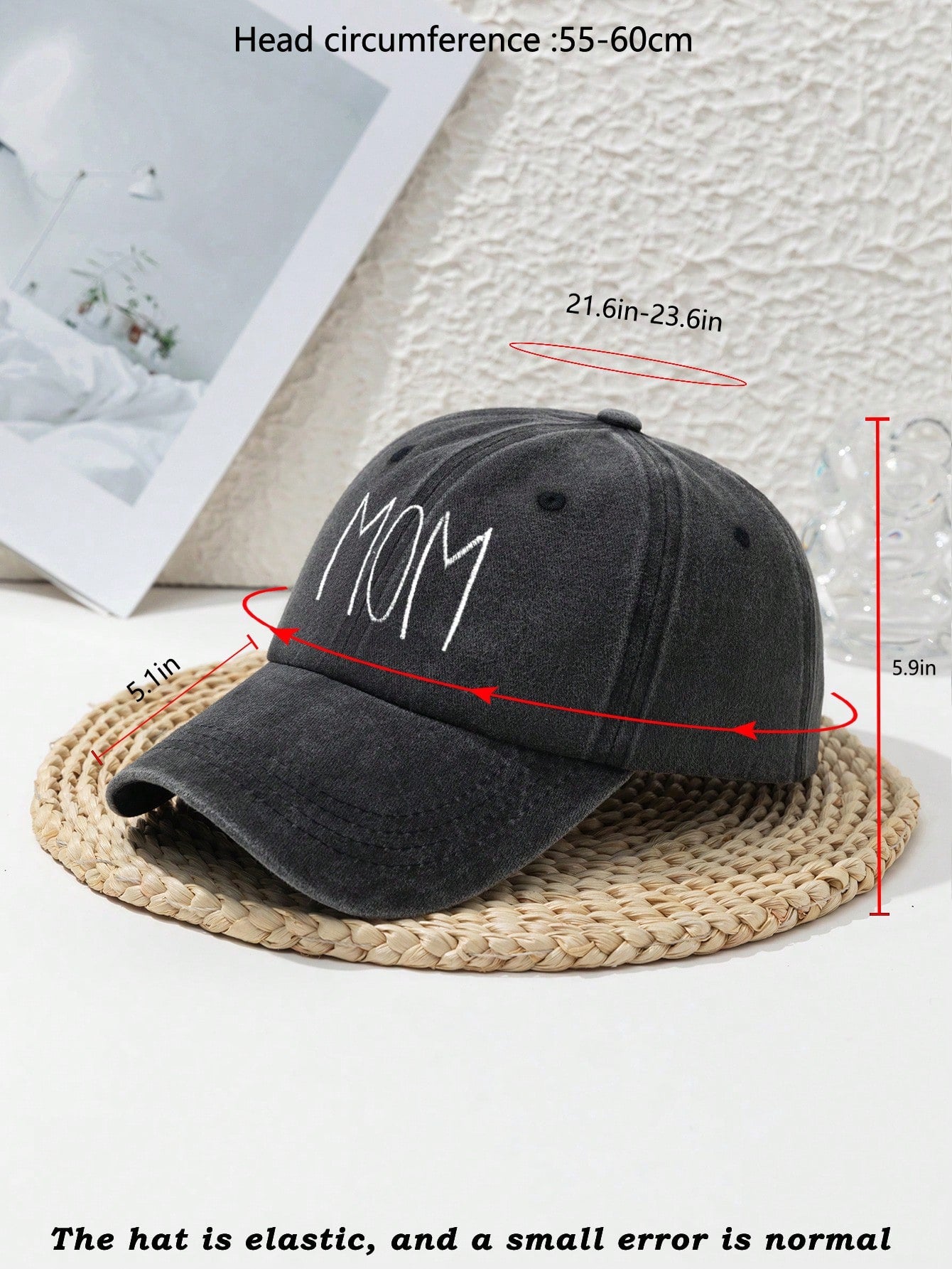 3pcs Embroidered Baseball Cap Set