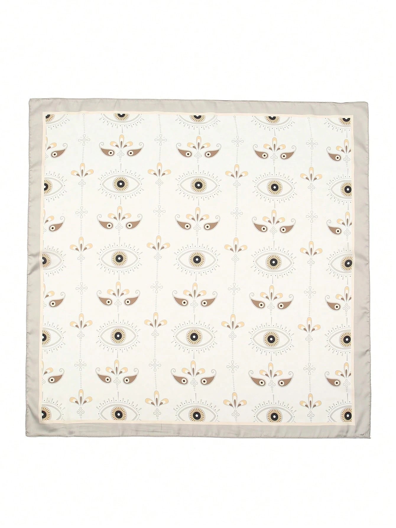 1pc Simple Printed Square Neckerchief Scarf