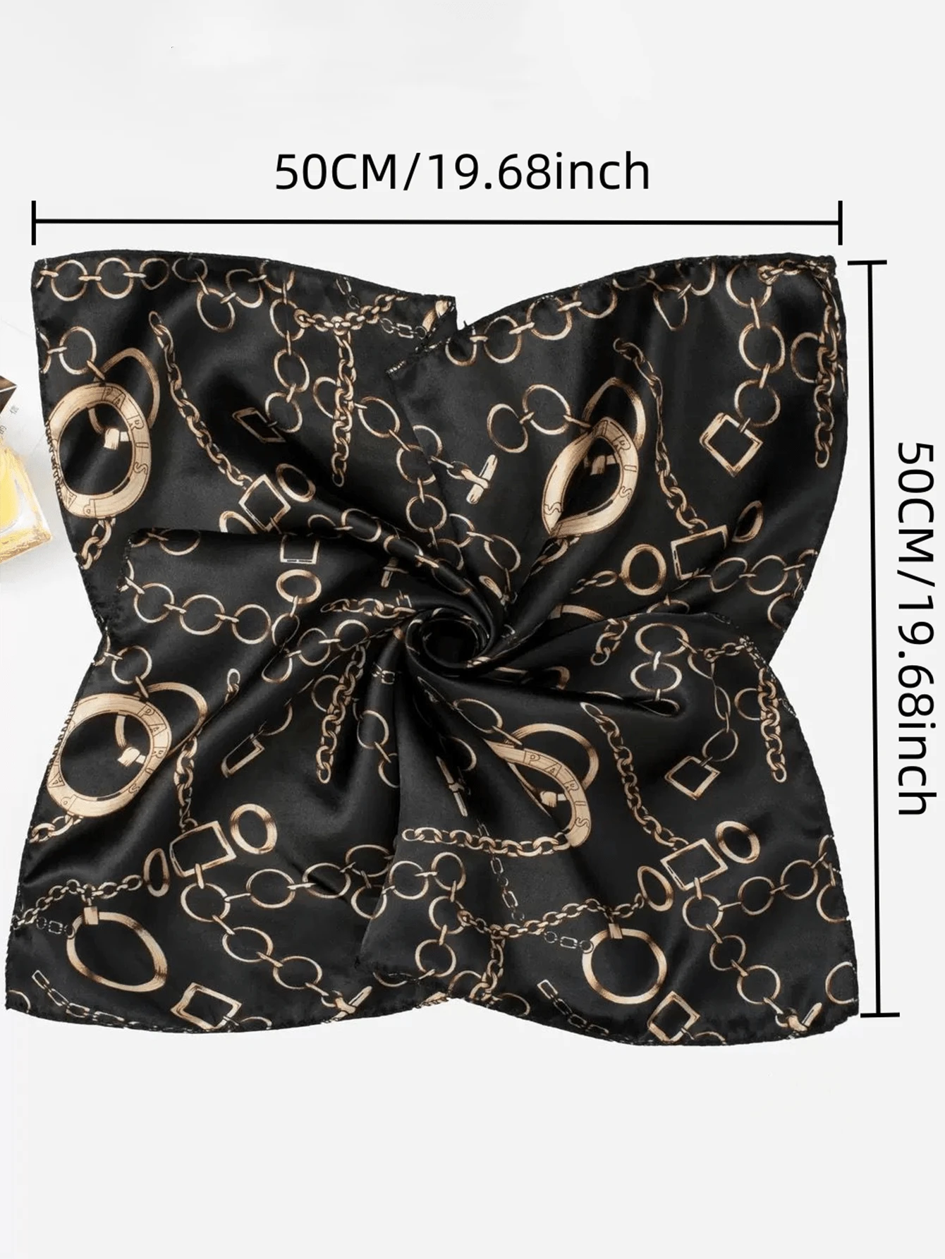 1pc Bohemian Style Chain Floral Print Scarf