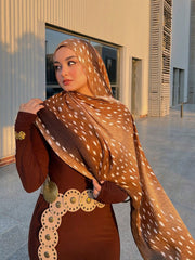 1pc Bohemian Watercolor Print Scarf