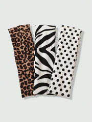 3pc Kawaii Print Elastic Sweatband Set